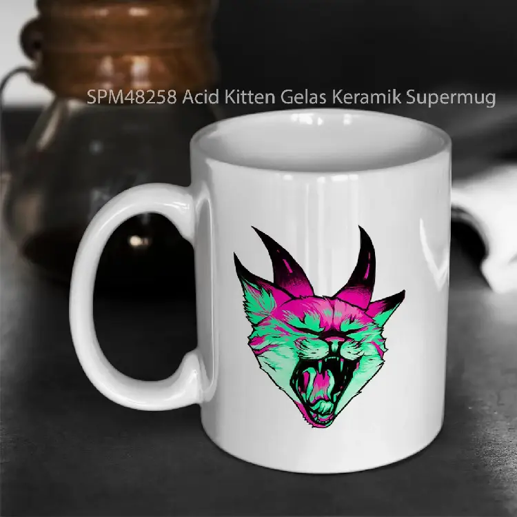 SPM48258 Acid Kitten Gelas Keramik Supermug