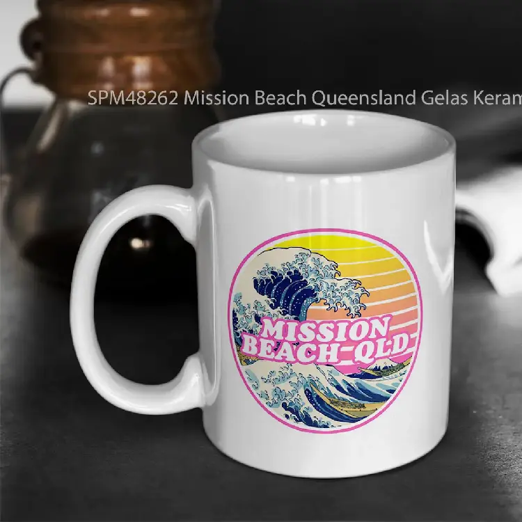 SPM48262 Mission Beach Queensland Gelas Keramik Supermug
