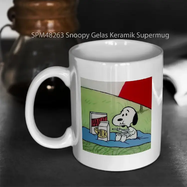 SPM48263 Snoopy Gelas Keramik Supermug