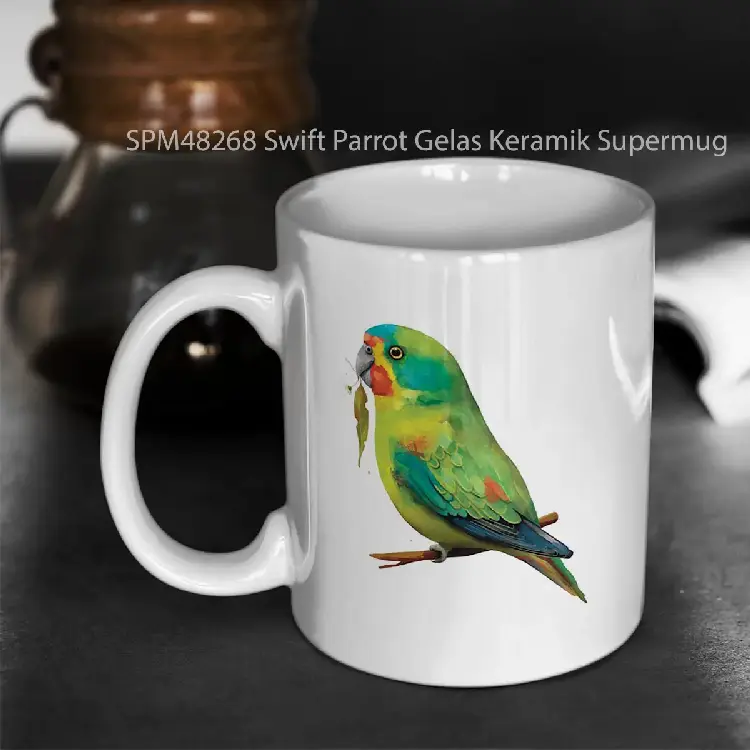 SPM48268 Swift Parrot Gelas Keramik Supermug