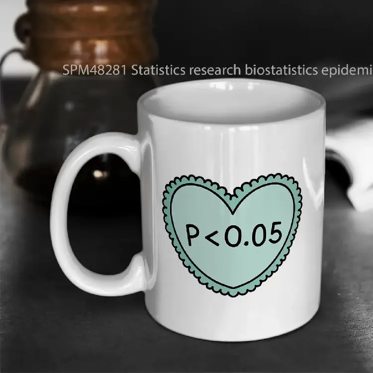 SPM48281 Statistics research biostatistics epidemiology science public health valentines day funny Gelas Keramik Supermug