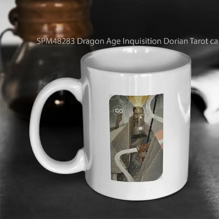 SPM48283 Dragon Age Inquisition Dorian Tarot card Gelas Keramik Supermug