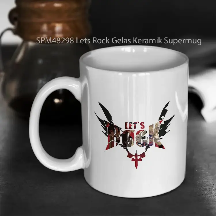 SPM48298 Lets Rock Gelas Keramik Supermug