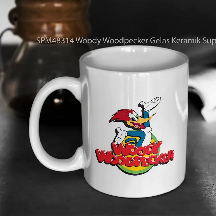 SPM48314 Woody Woodpecker Gelas Keramik Supermug