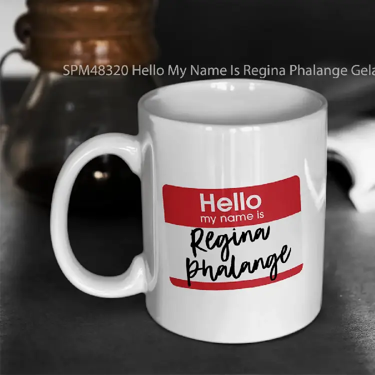 SPM48320 Hello My Name Is Regina Phalange Gelas Keramik Supermug