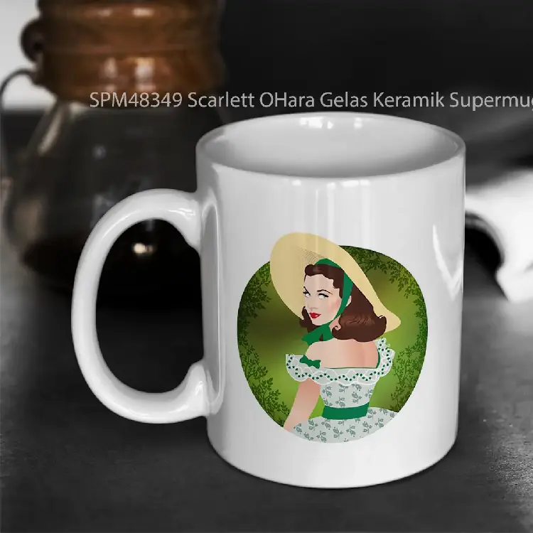 SPM48349 Scarlett OHara Gelas Keramik Supermug