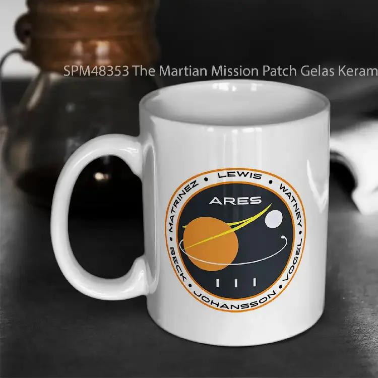 SPM48353 The Martian Mission Patch Gelas Keramik Supermug
