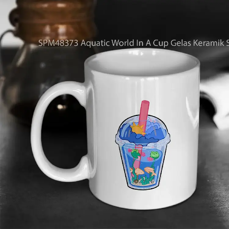 SPM48373 Aquatic World In A Cup Gelas Keramik Supermug