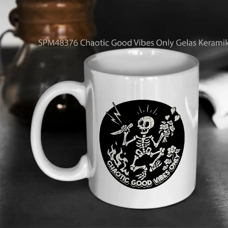 SPM48376 Chaotic Good Vibes Only Gelas Keramik Supermug