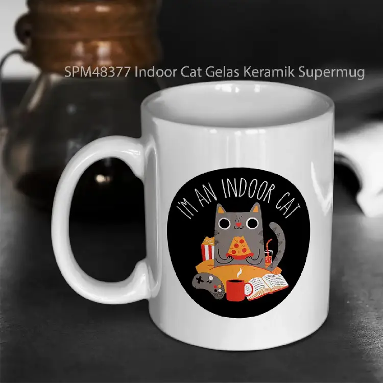 SPM48377 Indoor Cat Gelas Keramik Supermug