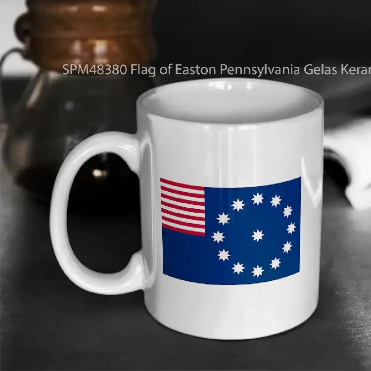SPM48380 Flag of Easton Pennsylvania Gelas Keramik Supermug
