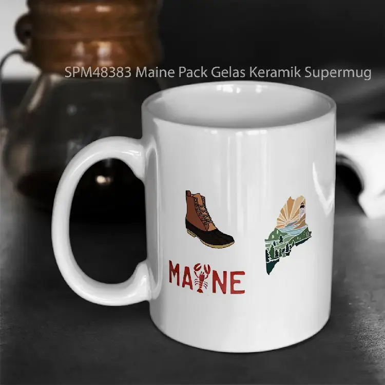 SPM48383 Maine Pack Gelas Keramik Supermug