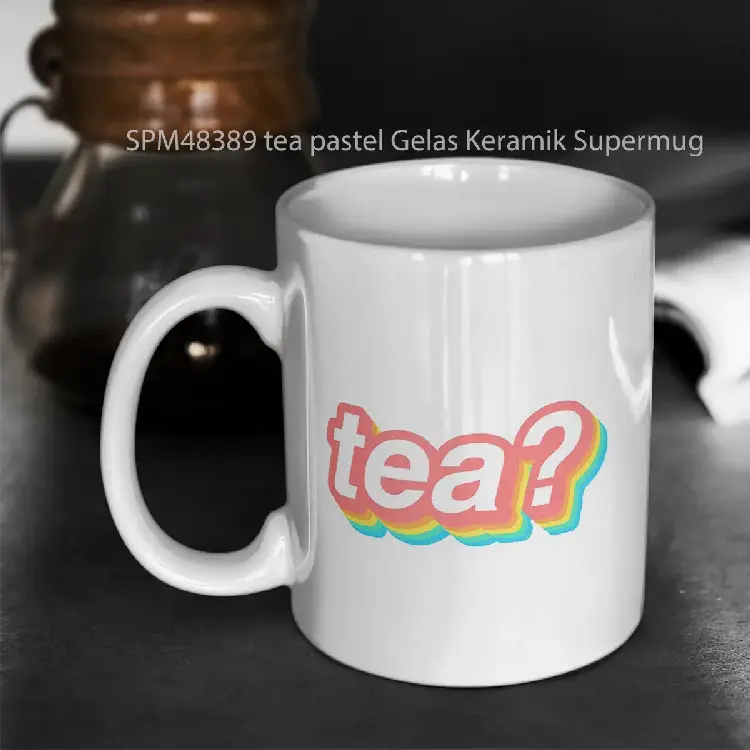 SPM48389 tea pastel Gelas Keramik Supermug