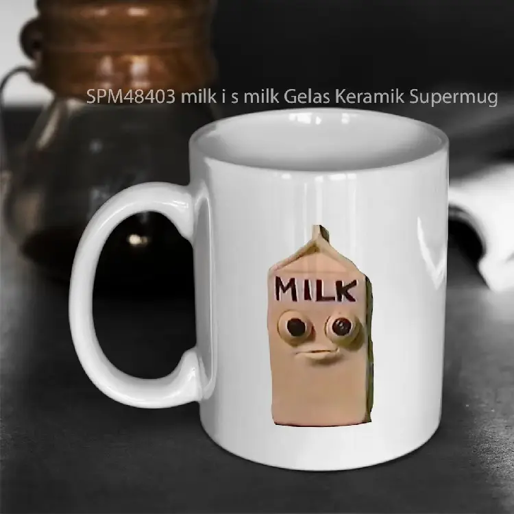 SPM48403 milk i s milk Gelas Keramik Supermug
