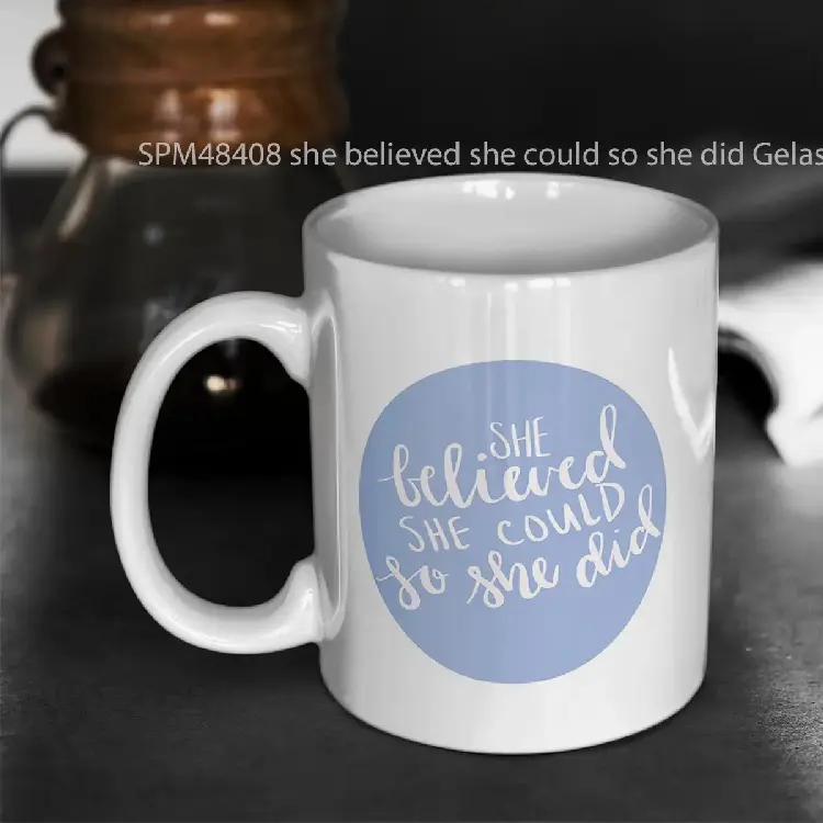 SPM48408 she believed she could so she did Gelas Keramik Supermug