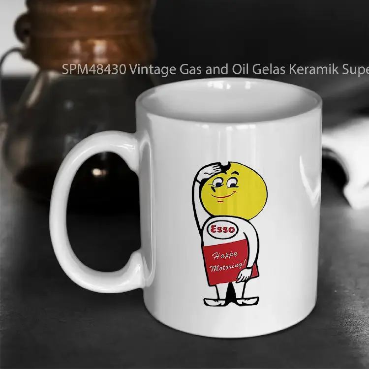 SPM48430 Vintage Gas and Oil Gelas Keramik Supermug