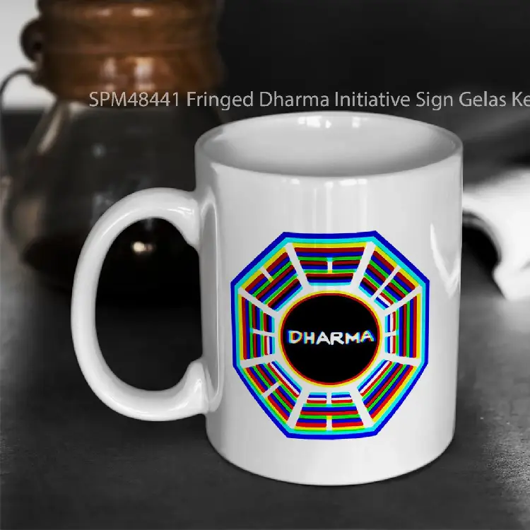 SPM48441 Fringed Dharma Initiative Sign Gelas Keramik Supermug