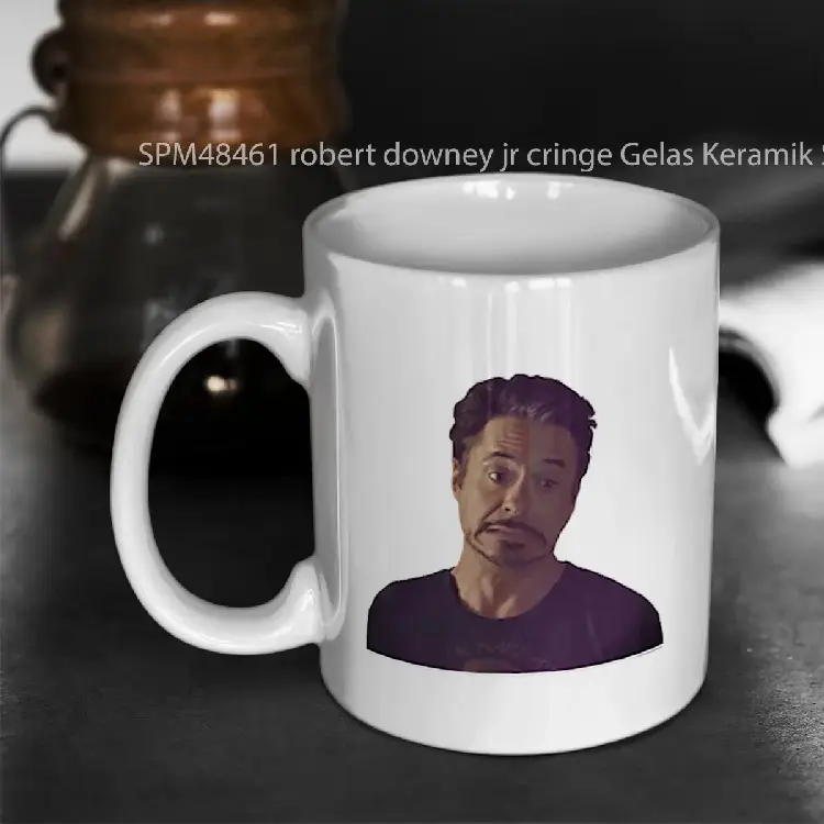 SPM48461 robert downey jr cringe Gelas Keramik Supermug