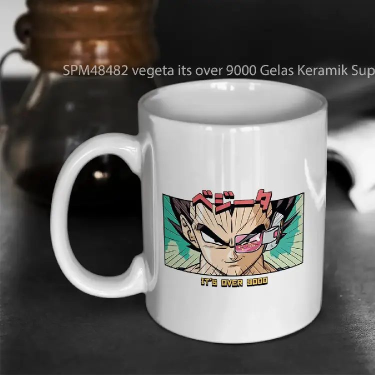 SPM48482 vegeta its over 9000 Gelas Keramik Supermug