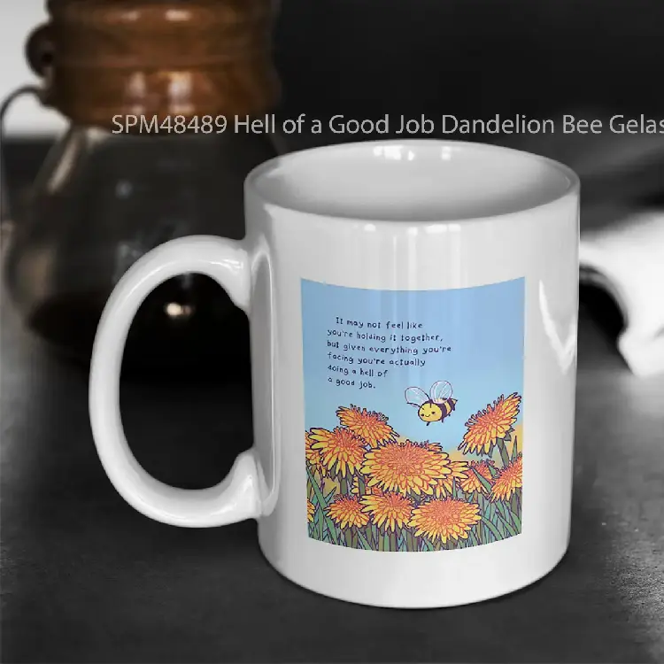 SPM48489 Hell of a Good Job Dandelion Bee Gelas Keramik Supermug
