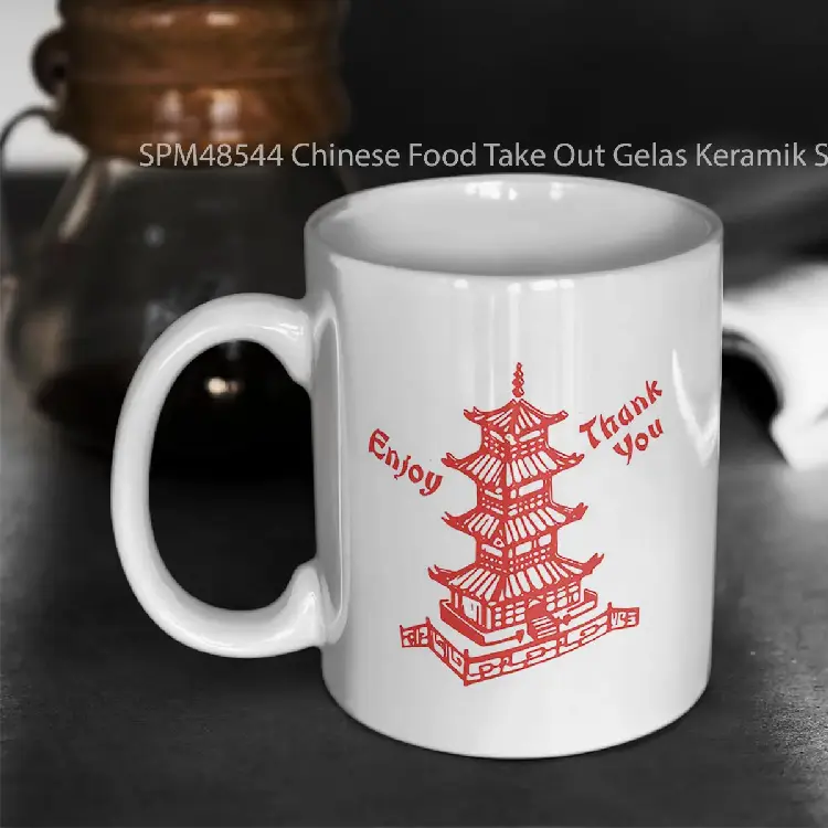 SPM48544 Chinese Food Take Out Gelas Keramik Supermug