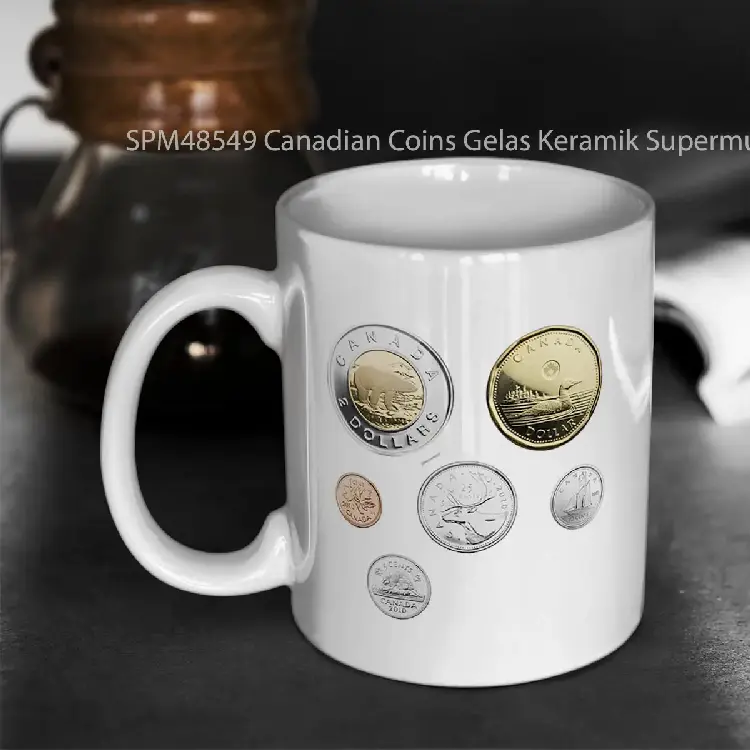 SPM48549 Canadian Coins Gelas Keramik Supermug