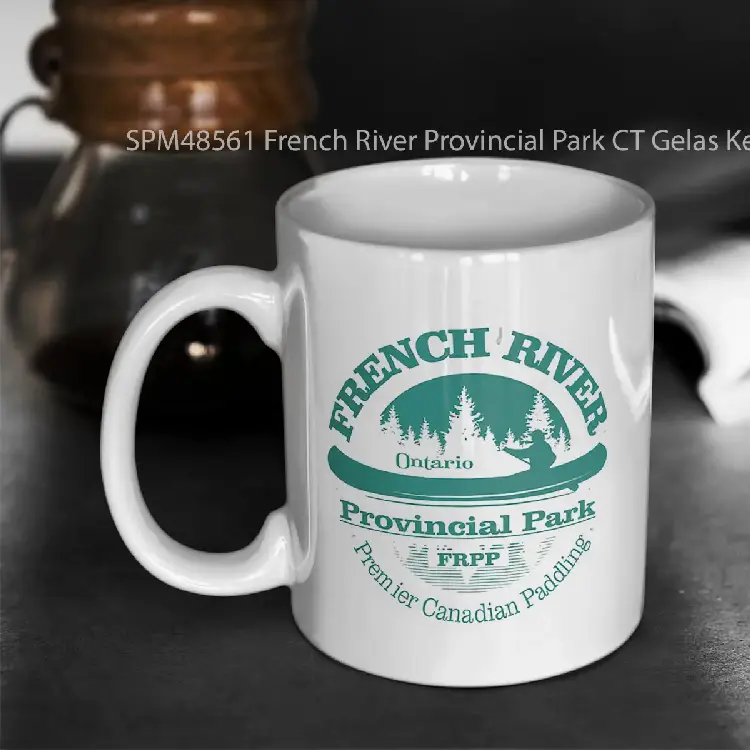 SPM48561 French River Provincial Park CT Gelas Keramik Supermug