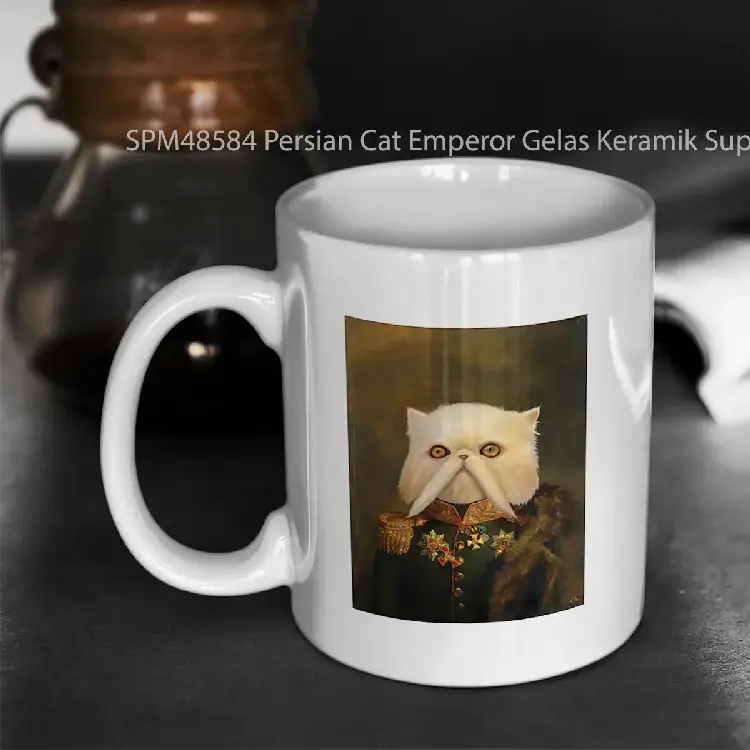 SPM48584 Persian Cat Emperor Gelas Keramik Supermug