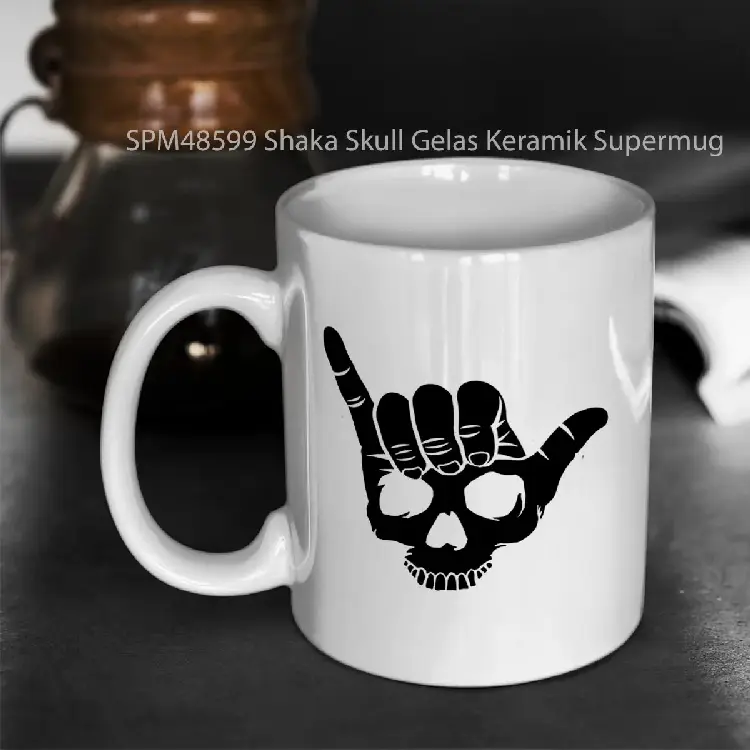 SPM48599 Shaka Skull Gelas Keramik Supermug