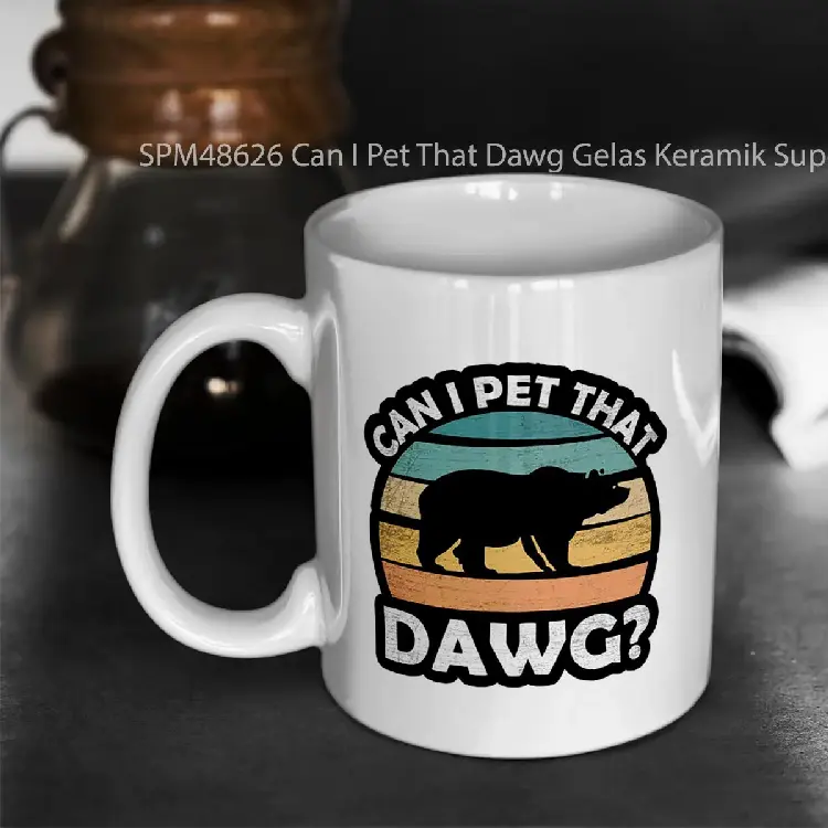 SPM48626 Can I Pet That Dawg Gelas Keramik Supermug