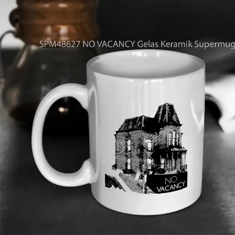 SPM48627 NO VACANCY Gelas Keramik Supermug