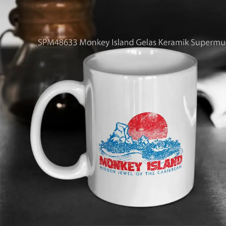 SPM48633 Monkey Island Gelas Keramik Supermug