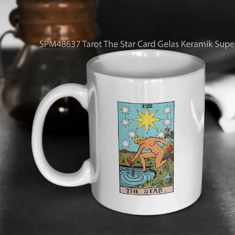 SPM48637 Tarot The Star Card Gelas Keramik Supermug