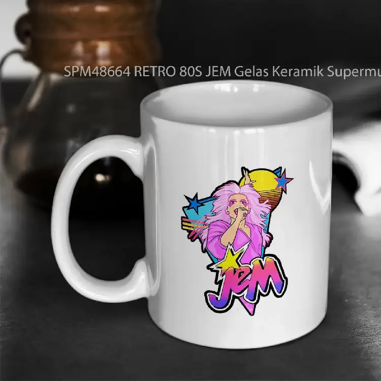 SPM48664 RETRO 80S JEM Gelas Keramik Supermug