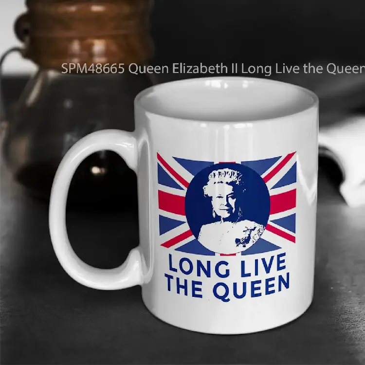 SPM48665 Queen Elizabeth II Long Live the Queen Gelas Keramik Supermug