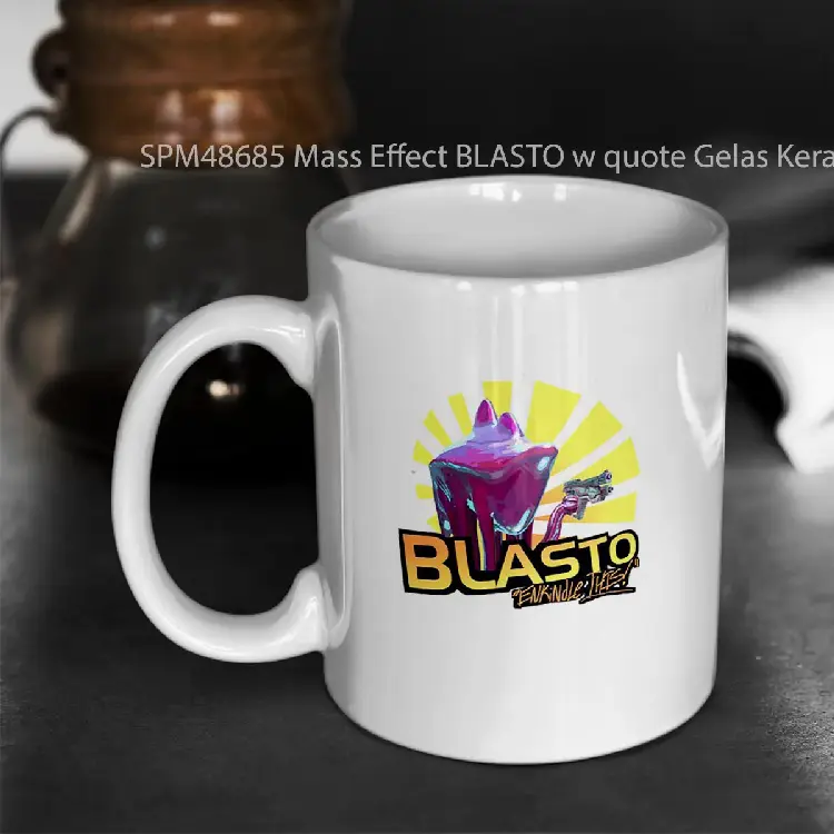 SPM48685 Mass Effect BLASTO w quote Gelas Keramik Supermug