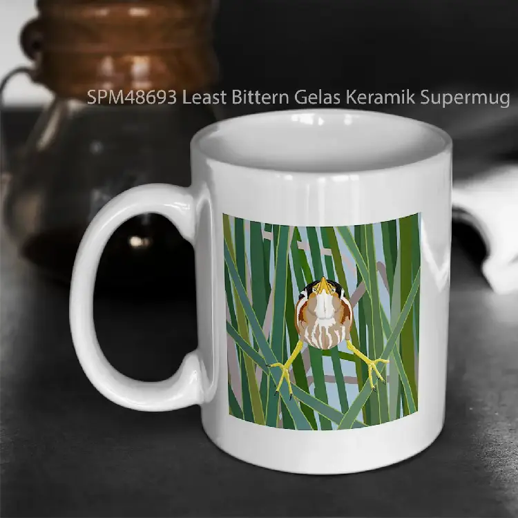 SPM48693 Least Bittern Gelas Keramik Supermug