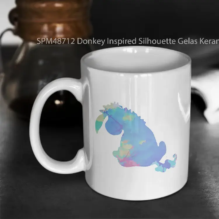 SPM48712 Donkey Inspired Silhouette Gelas Keramik Supermug