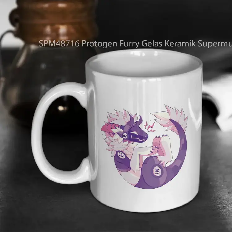 SPM48716 Protogen Furry Gelas Keramik Supermug