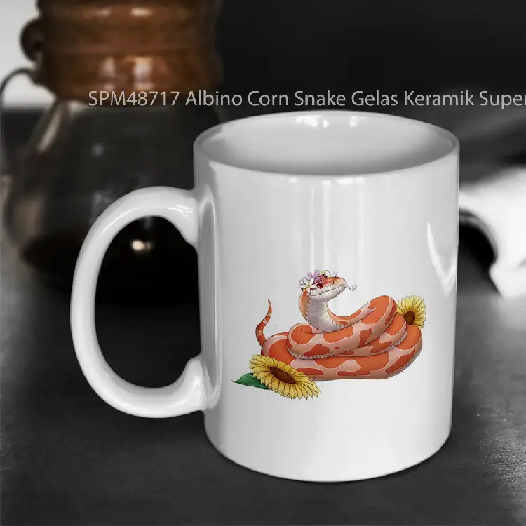 SPM48717 Albino Corn Snake Gelas Keramik Supermug