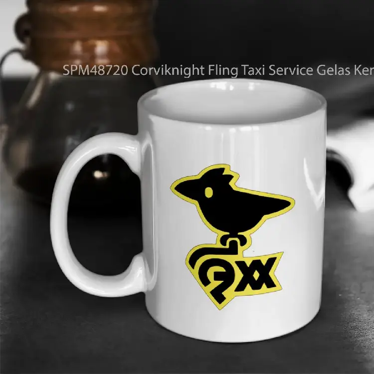 SPM48720 Corviknight Fling Taxi Service Gelas Keramik Supermug