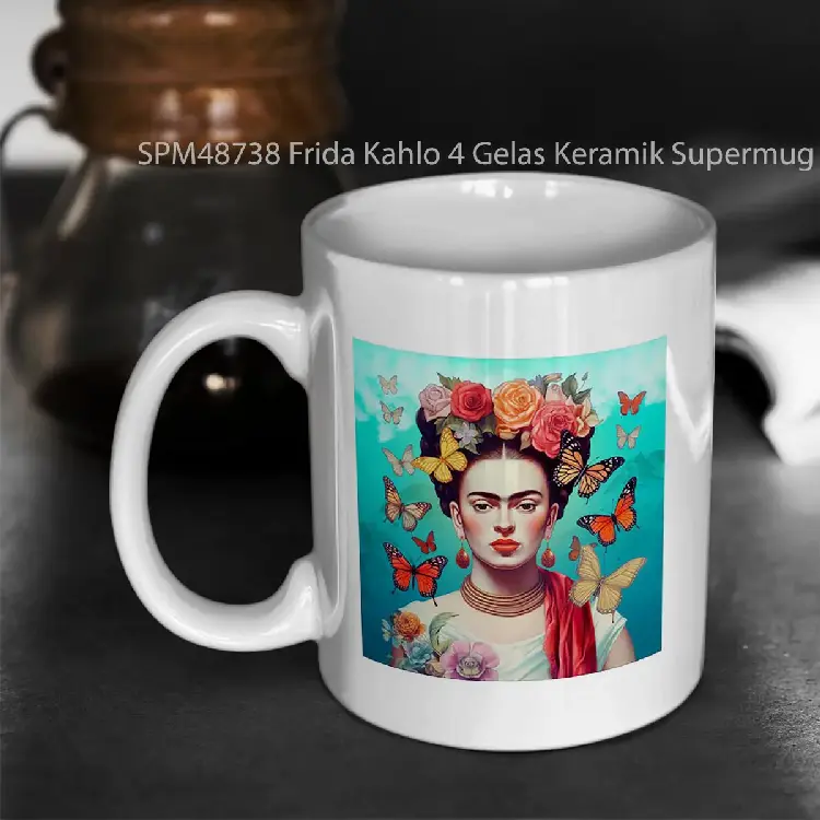 SPM48738 Frida Kahlo 4 Gelas Keramik Supermug