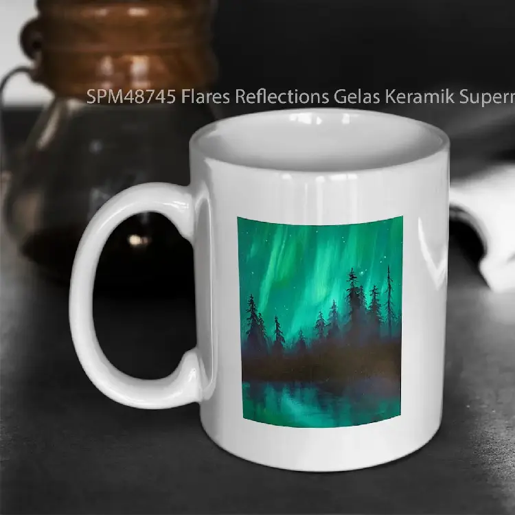 SPM48745 Flares Reflections Gelas Keramik Supermug