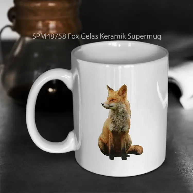 SPM48758 Fox Gelas Keramik Supermug