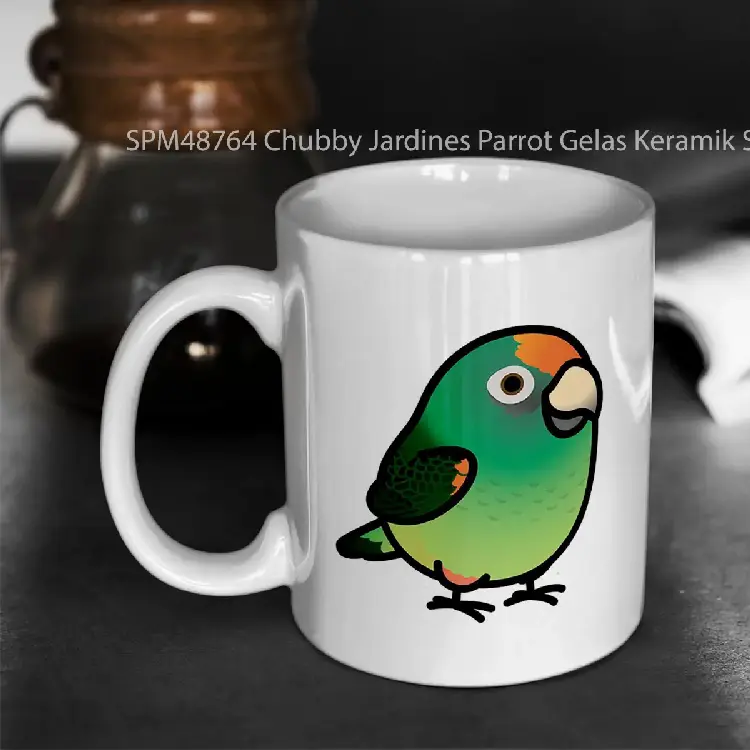 SPM48764 Chubby Jardines Parrot Gelas Keramik Supermug