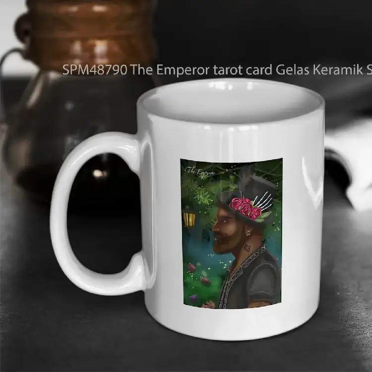 SPM48790 The Emperor tarot card Gelas Keramik Supermug