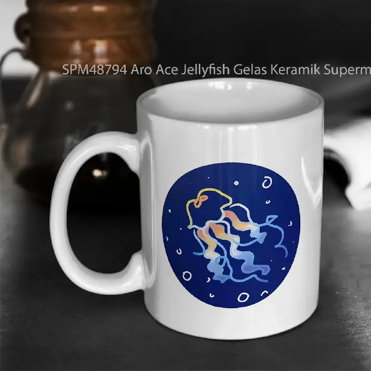 SPM48794 Aro Ace Jellyfish Gelas Keramik Supermug
