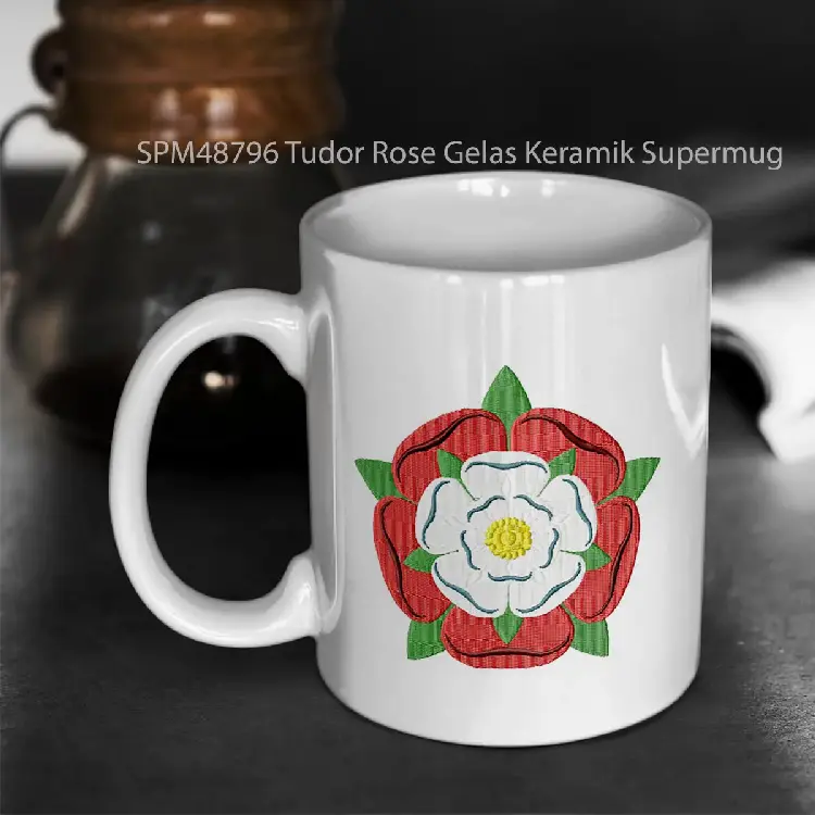 SPM48796 Tudor Rose Gelas Keramik Supermug