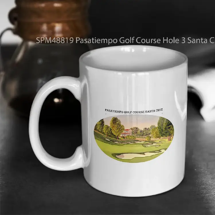 SPM48819 Pasatiempo Golf Course Hole 3 Santa Cruz Gelas Keramik Supermug