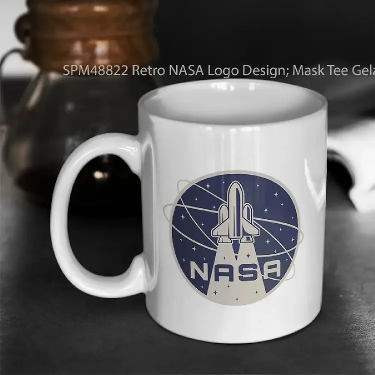 SPM48822 Retro NASA Logo Design%3B Mask Tee Gelas Keramik Supermug
